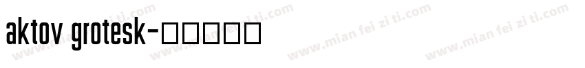 aktov grotesk字体转换